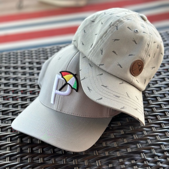 PUMA/Arnold Palmer ⛳️ Two NWT Performance & Cotton Canvas Golf Caps - Size ADJ - Picture 1 of 14